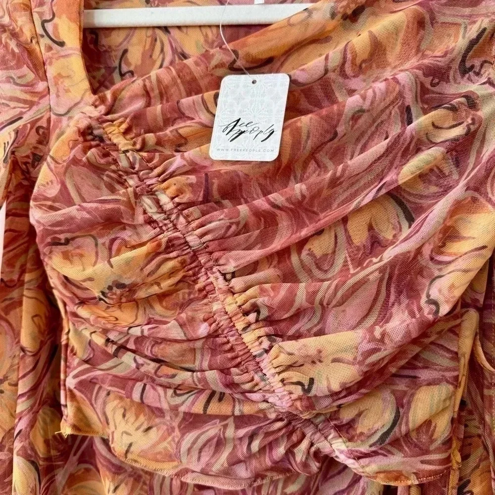 NWT Free People Supernova Matching Skirt Set Pink XS